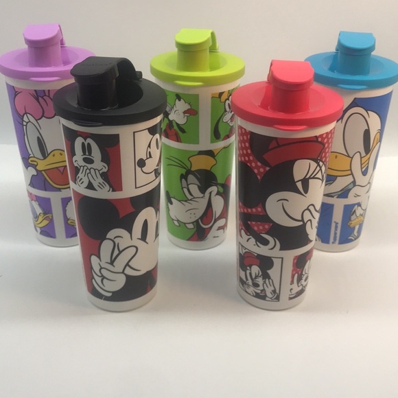 Tupperware Disney Tumbler With Flip-Top Seal Set of 5 Cup - Picture 13 of 16